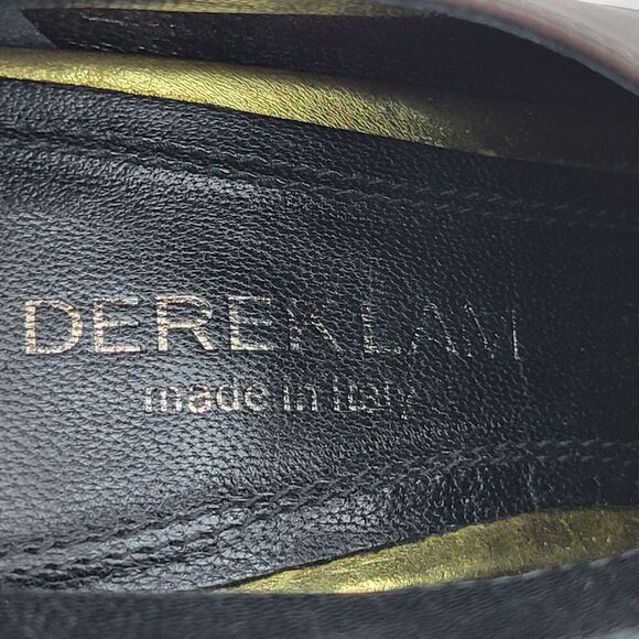 Derek Lam Devon Booties Heels Size 37 7 Ankle Strap Corpcore Gray Gold Black - Picture 9 of 10